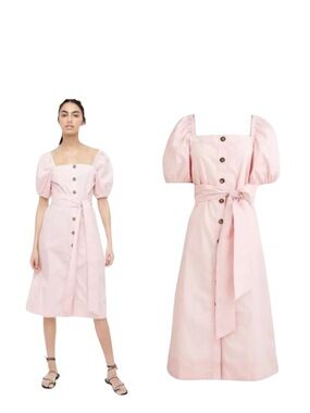 J Crew Pink Cloud Cottage Cotton Dress